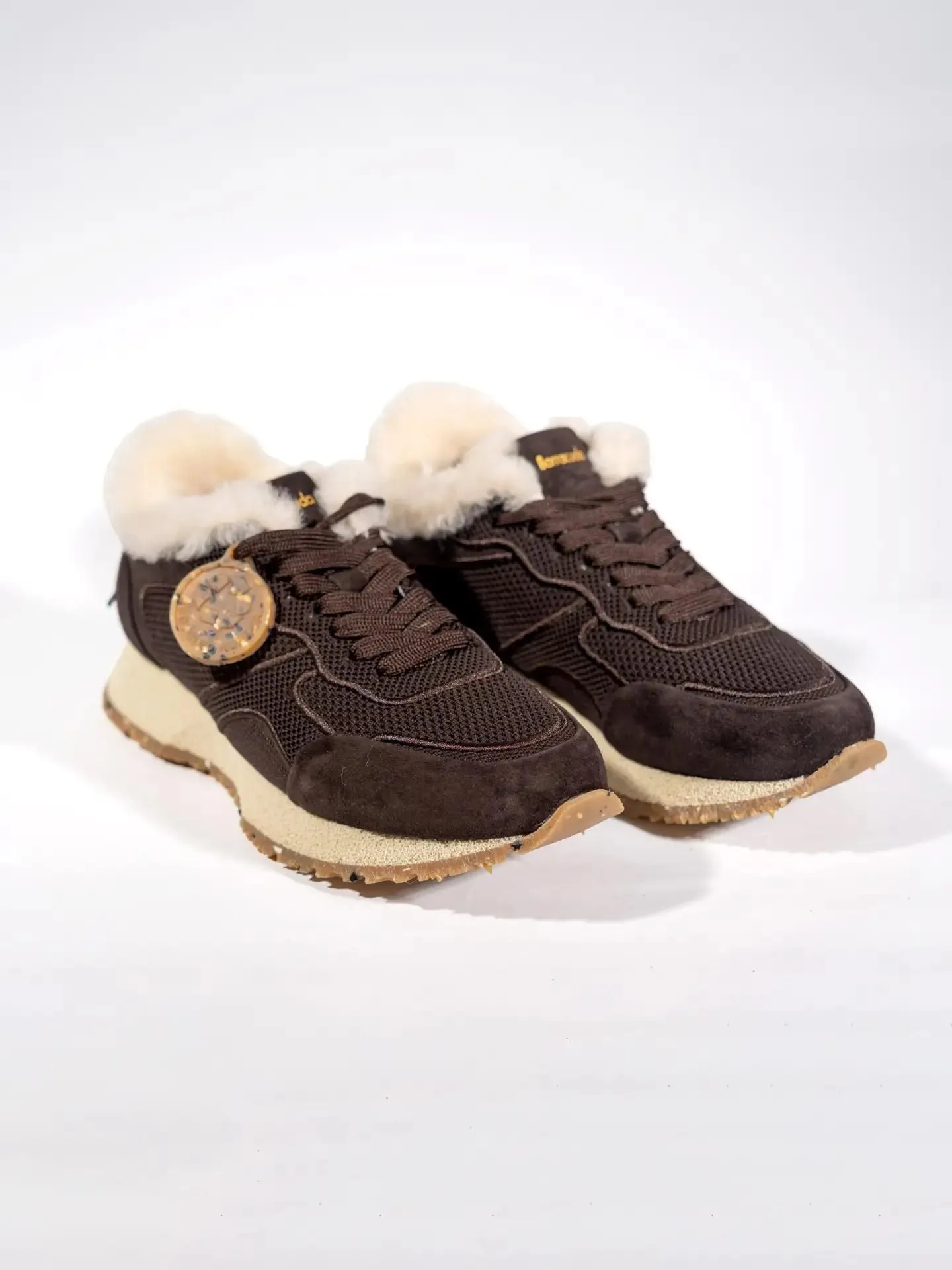 Кроссовки женские Barracuda BD1611BM/knit/suede/pepe